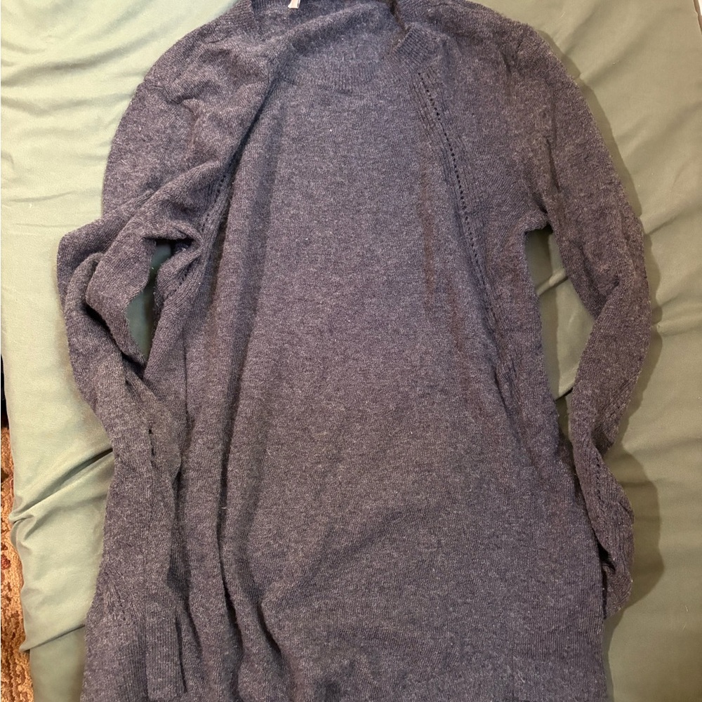 LOFT Charcoal Knit Sweater